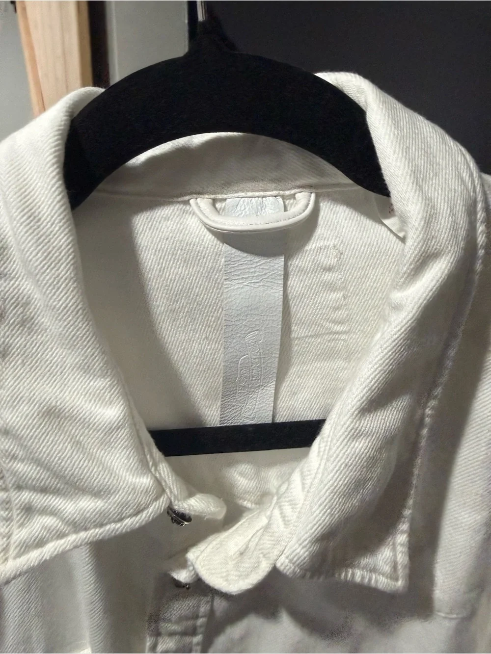 Levi's White Western Snap-Front Shirt with Embroidered Sleeves